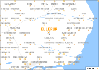 map of Ellerup