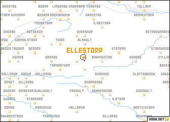 map of Ellestorp