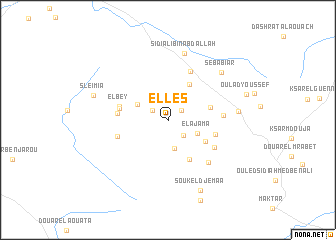 map of Ellès