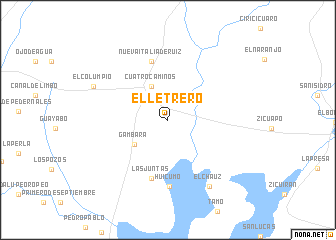 map of El Letrero