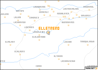 map of El Letrero