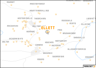 map of Ellett