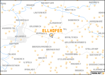 map of Ellhofen