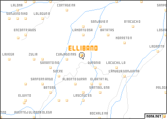 map of El Líbano