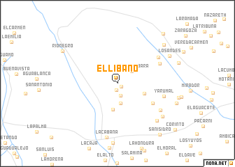 map of El Líbano