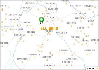 map of El Libano