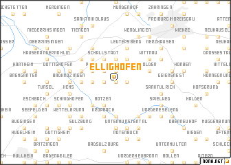 map of Ellighofen