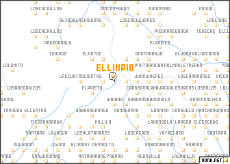 map of El Limpio