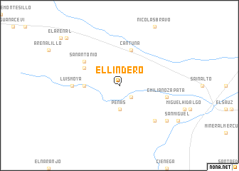 map of El Lindero