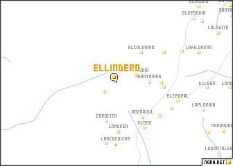 map of El Lindero