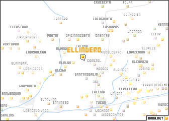 map of El Lindero