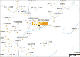 map of El Lindero