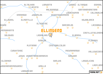 map of El Lindero