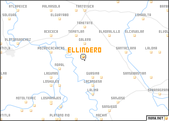 map of El Lindero