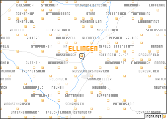 map of Ellingen