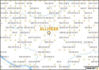 map of Ellingen