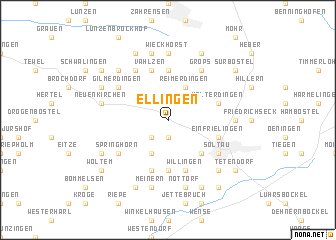 map of Ellingen