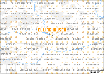 map of Ellinghausen