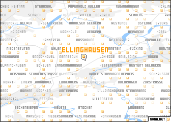 map of Ellinghausen