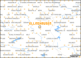map of Ellinghausen