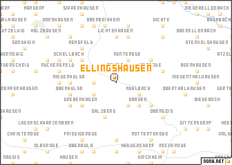 map of Ellingshausen