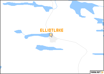 map of Elliot Lake