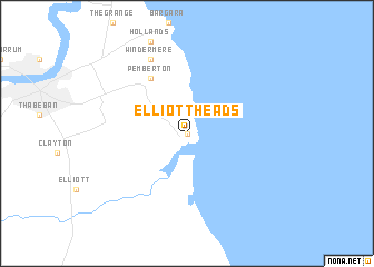 map of Elliott Heads