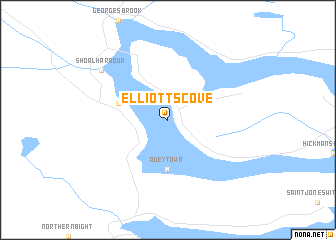 map of Elliotts Cove