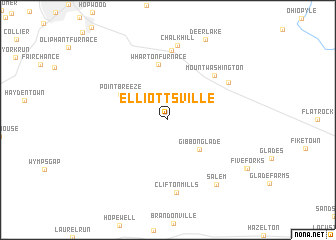 map of Elliottsville