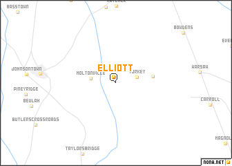 map of Elliott