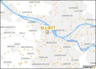 map of Elliott