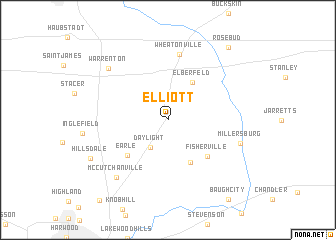 map of Elliott