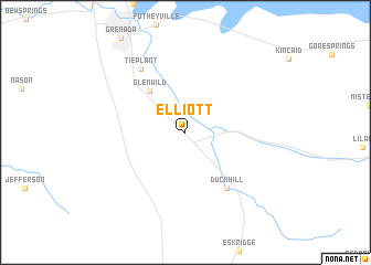 map of Elliott