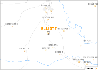 map of Elliott