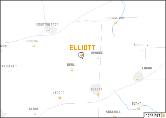 map of Elliott