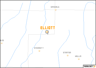 map of Elliott