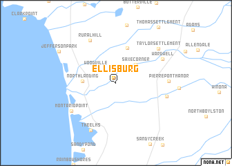 map of Ellisburg