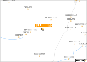 map of Ellisburg
