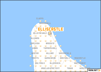 map of Ellis Castle