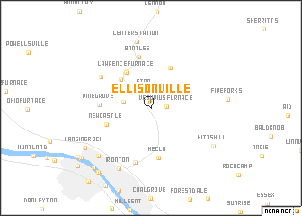 map of Ellisonville