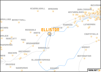map of Elliston