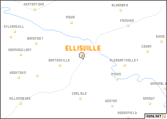 map of Ellisville