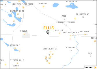 map of Ellis