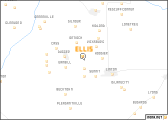 map of Ellis