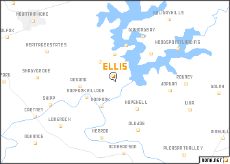 map of Ellis