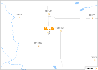 map of Ellis