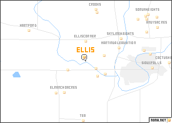 map of Ellis