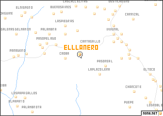 map of El Llanero