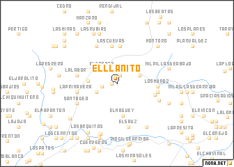 map of El Llanito