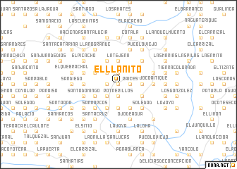 map of El Llanito